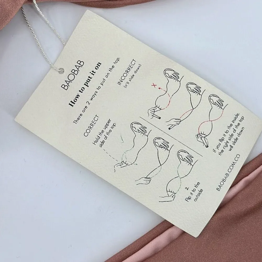 NWT Baobab Womens Brown Sugar Ola Top & Bottom Set Large